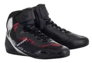 Alpinestars Faster-3 Rideknit Black Silver Bright Red Shoes US 12