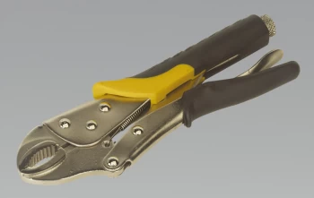 Sealey S0568 Soft Grip Locking Pliers 250mm Curved Jaw