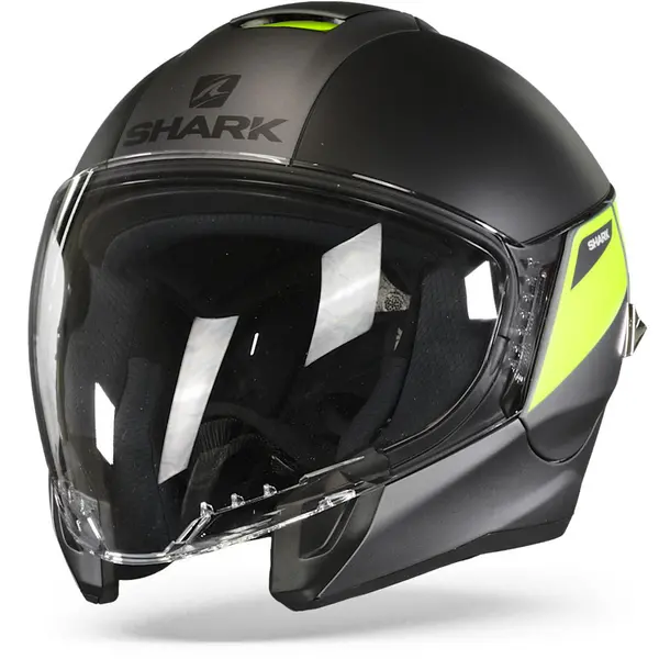 Shark Citycruiser Karonn Mat Anthracite Yellow Black AYK Jet Helmet S