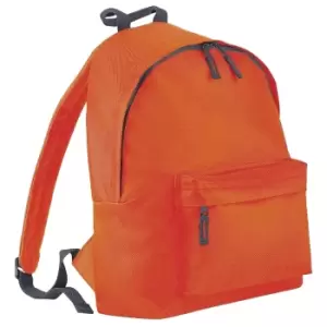 Bagbase Junior Fashion Backpack / Rucksack (14 Litres) (Pack of 2) (One Size) (Orange/Graphite Grey)