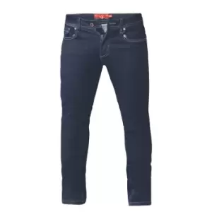 Duke Mens Cedric Stretch Tapered Jeans (50XL) (Indigo Denim)