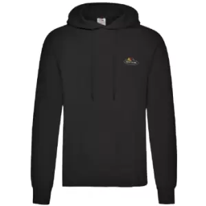 Fruit of the Loom Mens Vintage Logo Hoodie (S) (Black)