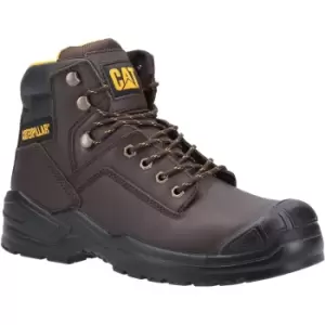 Caterpillar Mens Striver Mid S3 Leather Safety Boots (8 UK) (Brown)