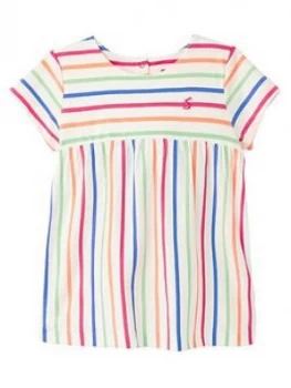 Joules Toddler Girls Winnow Stripe Top - White