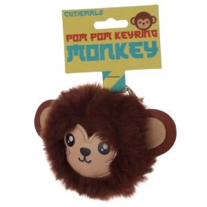 Cutiemals Monkey Pom Pom Keyring