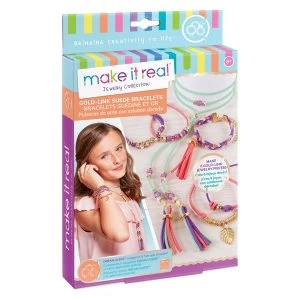 Make It Real - Gold Link Suede Bracelets Making Kit