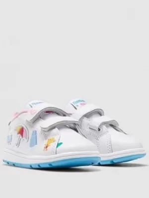 Reebok X Peppa Pig Infant Rbk Royal Complete, White/Blue, Size 4