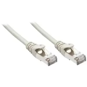 LINDY 48340 RJ45 Network cable, patch cable CAT 5e F/UTP 0.30 m Grey