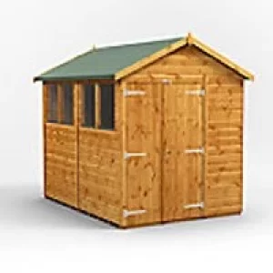 Power Garden Shed 86PADD Golden Brown 8x6