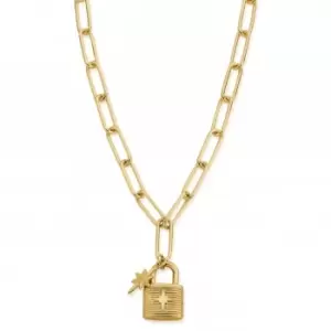 Gold Link Chain Treasured Dreams Necklace GNLC30962074