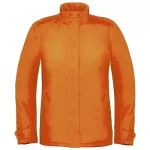 B&C Womens/Ladies Premium Real+ Windproof Waterproof Thermo-Isolated Jacket (2XL) (Orange)