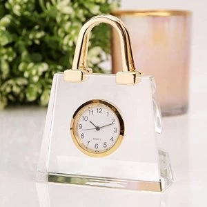 Miniature Glass Clock - Handbag