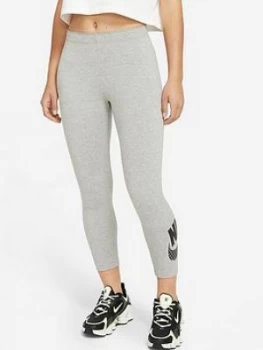 Nike NSW Sportswear Club Crop Legging - Grey, Size Xxl, Women