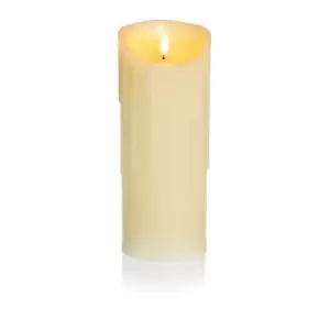 Premier Housewares Premier Melted Flicker Candle 23x9cm - Cream