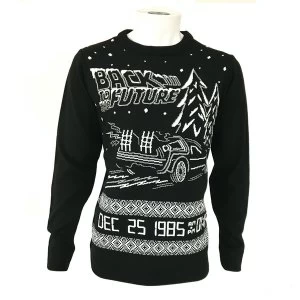 Back to the Future Unisex Christmas Jumper Medium