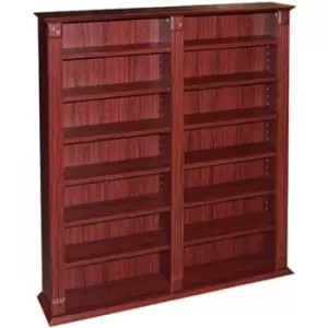 Watsons - regency - 700 cd / 280 dvd / Bluray / Media Storage Shelves Extra Large Unit - Mahogany