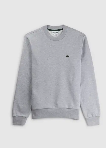 Lacoste Organic Brushed Cotton Sweatshirt Grey M