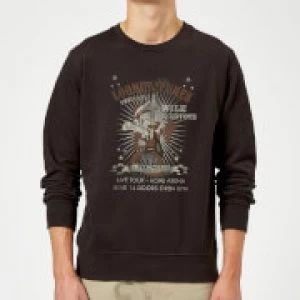 Looney Tunes Wile E Coyote Guitar Arena Tour Sweatshirt - Black