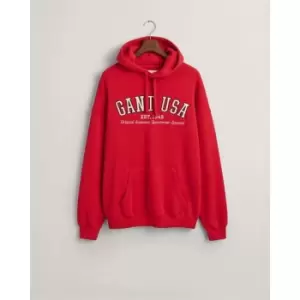 Gant Usa Hoodie Rich Red S - Red