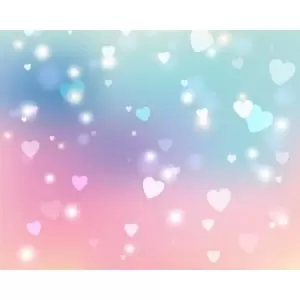 Origin Murals Sweet Hearts Pastel Wall Mural - 3.5m x 2.8m