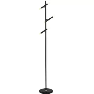 Searchlight Wands 3 Light LED Floor Lamp Black 2700K