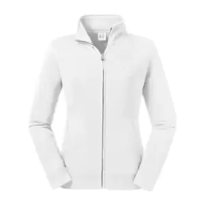 Russell Womens/Ladies Authentic Sweat Jacket (XL) (White)