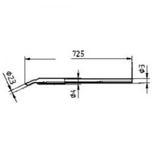 Soldering tip Bevelled Ersa 212 MS Tip size 2.3 mm