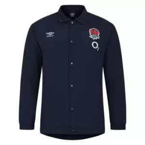 Umbro England Rugby Coach Jacket 2023 2024 Adults - Blue