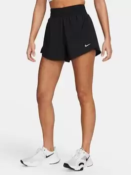 Nike One 3" 2-in-1 Shorts - Black, Size 2XL, Women