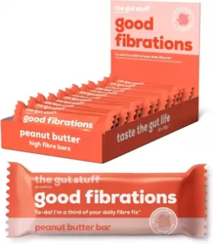 The Gut Stuff Good Fibrations Peanut Butter Bar - 35g x 12