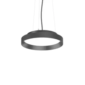 FLY 35cm Integrated LED Pendant Ceiling Light Black, 3000K, IP40