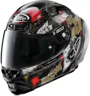 X-Lite X-803 RS Ultra Carbon Replica Holeshot Helmet, black-red-silver, Size S, black-red-silver, Size S