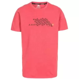 Trespass Mens Borlie T-Shirt (L) (Red Marl)