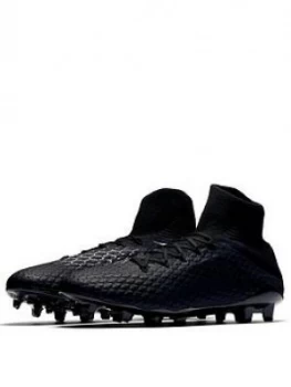 Nike Mens Hypervenom Phantom 3 Pro Dynamic Fit Firm ground Football Boot Black Size 9 Men