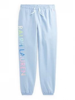 Ralph Lauren Girls Joggers - Chambray Blue, Chambray Blue, Size Age: 8-10 Years=M, Women