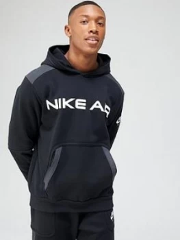 Nike Air Contrast Block Pullover Hoodie - Black/Grey