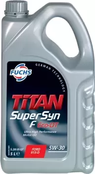 FUCHS TITAN SUPERSYN F ECO-DT 5W-30 ENGINE OIL LUBRICANT 5 LITRES ACEA A1/B1