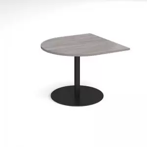 Eternal radial extension table 1000mm x 1000mm - Black base and grey