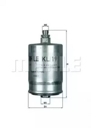 Fuel Filter KL19 79605247 by MAHLE Original