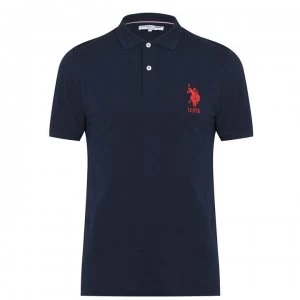 US Polo Assn Logo Polo Shirt - Navy