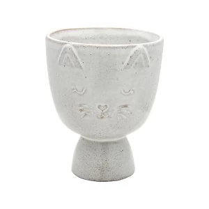 Sass & Belle Speckled Cat Planter