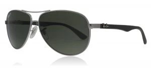 Ray-Ban Carbon Fibre Sunglasses Gunmetal 004/N5 Polariserade 61mm