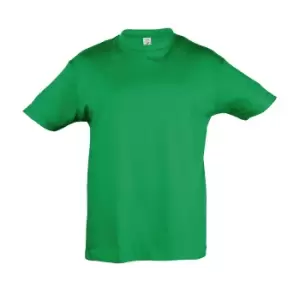 SOLS Kids Regent Short Sleeve T-Shirt (8yrs) (Kelly Green)