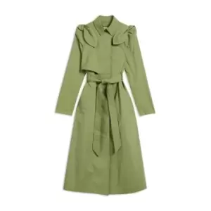 Ted Baker Martna Voluminous Sleeve Trench Coat - Green