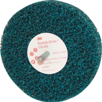 61167 CG-ZS Disc 75X25MMXCRS Blue (6MM Spindle) - 3M