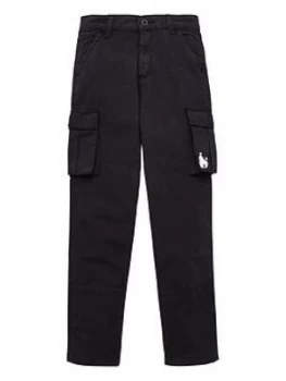 Money Boys Ripstop Cargo Trouser - Black, Size 15-16 Years