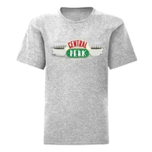 Friends Mens Central Perk T-Shirt (XXL) (Heather Grey)