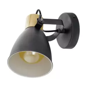 Flush Ceiling Light Colour Anthracite Cream White Brown Shade Bulb E27 1x25W