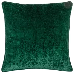 Ripple Plush Velvet Cushion Emerald