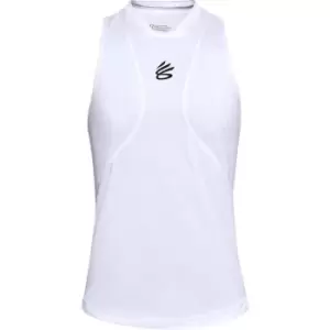 Under Armour Curry Performance Tank Top Mens - White